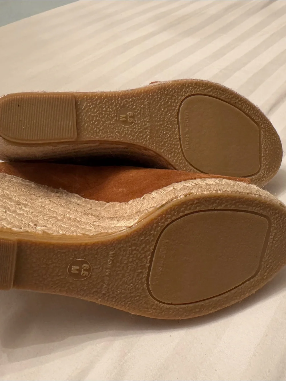 Vince Sonora Tan Suede Open-Toe Espadrilles